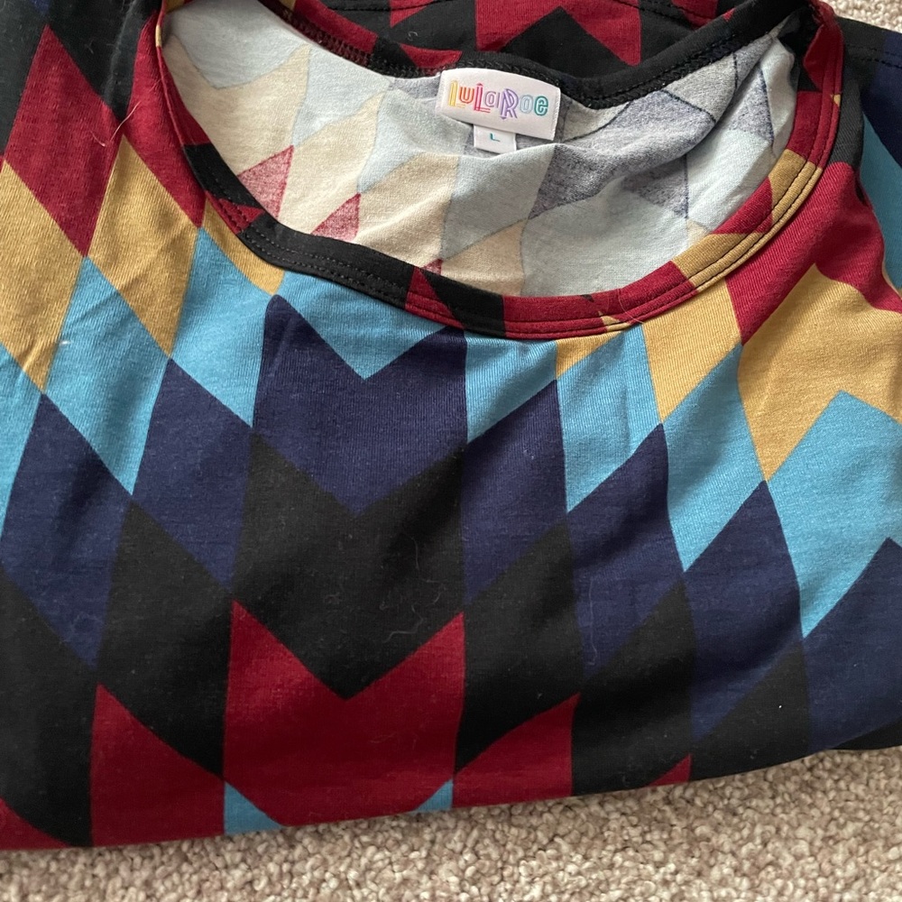 Lularoe Large Julia Dress Zig zag